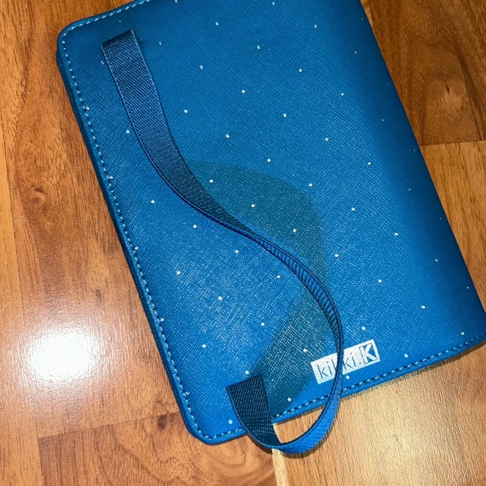 kikki k Blue Polka Dot Vegan Leather Personal Organizer Planner Agenda